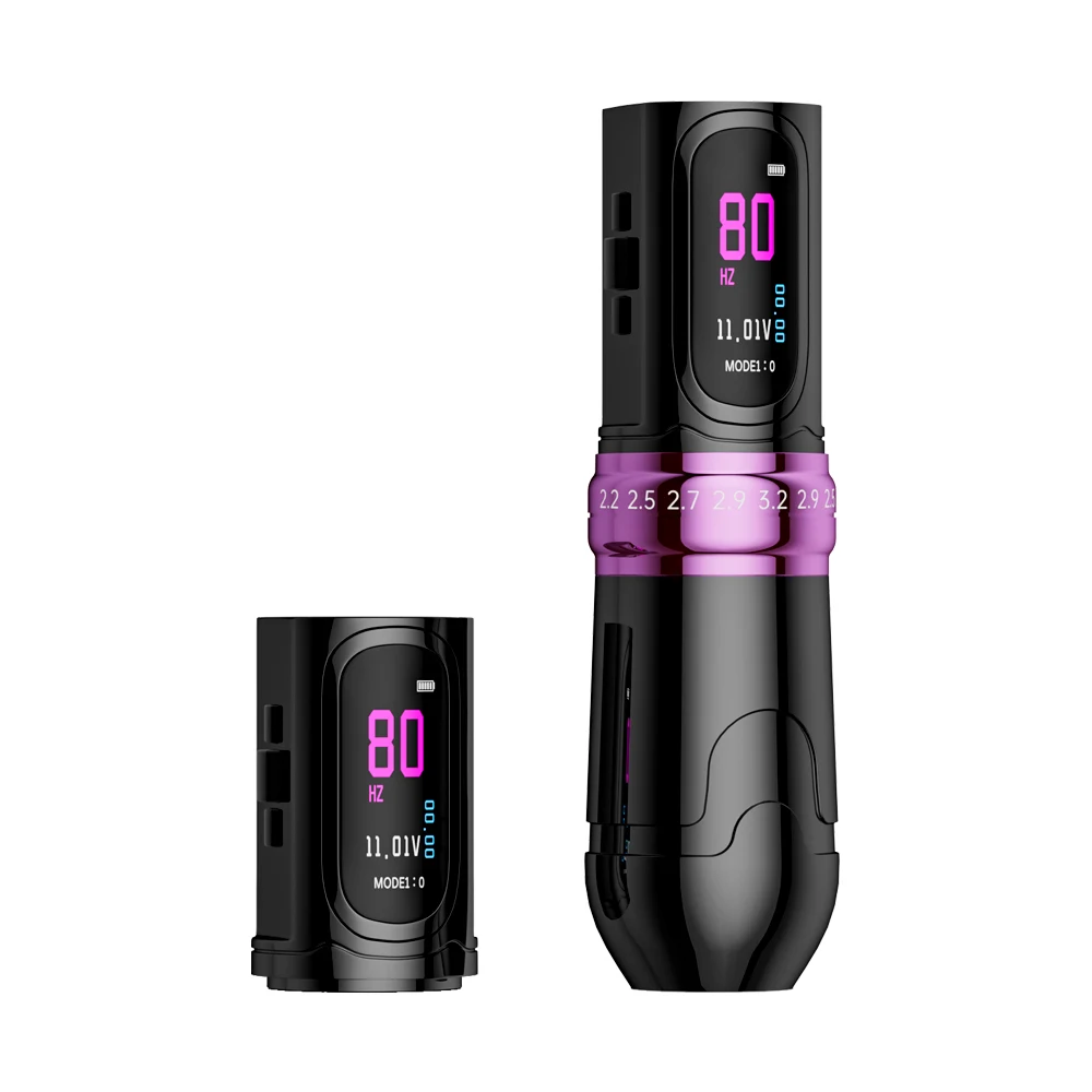 Wireless Battery Big Colorful Screen Tattoo Pen Machine Tattoo Guns Rotary 1pcs Battery Tattoo Machine L2