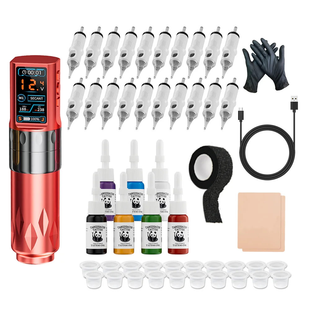 High Quality Professional Tattoo Machine Strong Power Short Tattoo Pen Permanent Makeup Machine Rotary Tattoo Machine K2