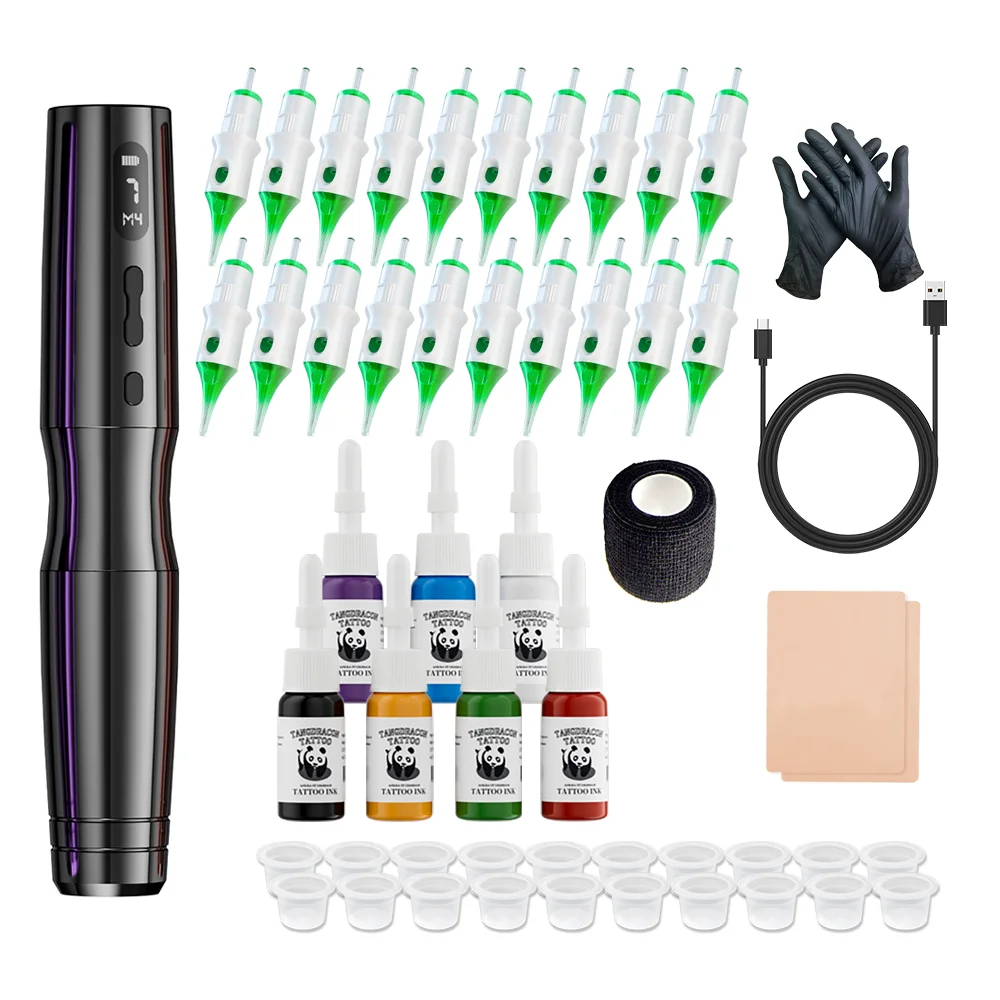 Tattoo Kits Rotary Full Equipment Tattoo Kits Professional Wireless K4