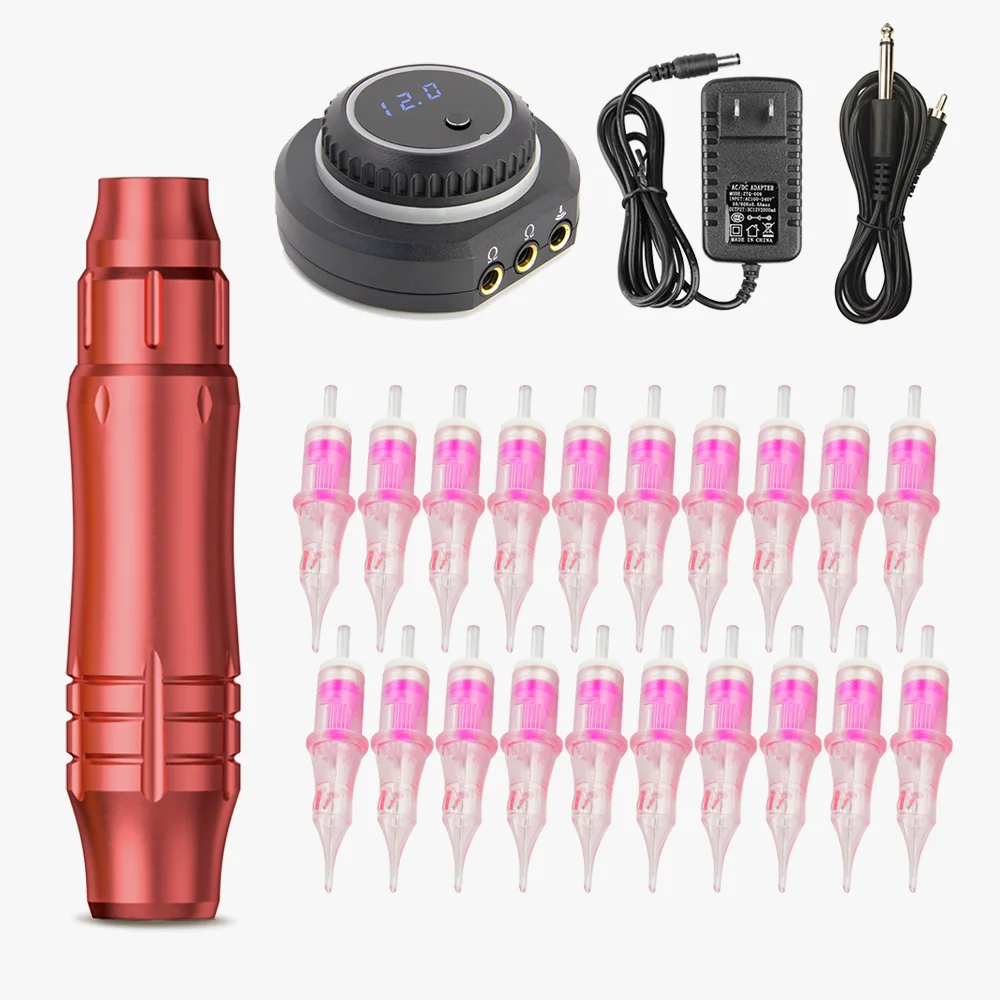 High Quality Wireless Tattoo Machine Permanent Makeup Tattoo Pen Makeup Beauty Art Eyebrow Lip Microblading Tattoo Supplies Kit K8
